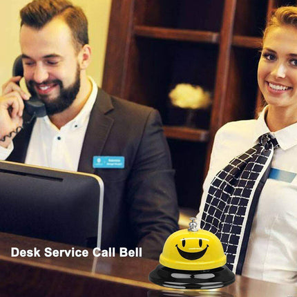 Steel Smiley Face Call Bell for Reception Desk, Restaurant & Hotel Service