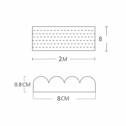 2M Baby Safety Foam Table Edge Corner Protector Guard Strip Bumper