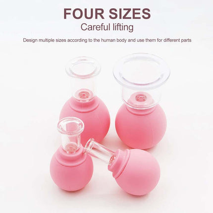 4PCS Facial Cupping Set – Glass Massage Tool for Revitalized Skin