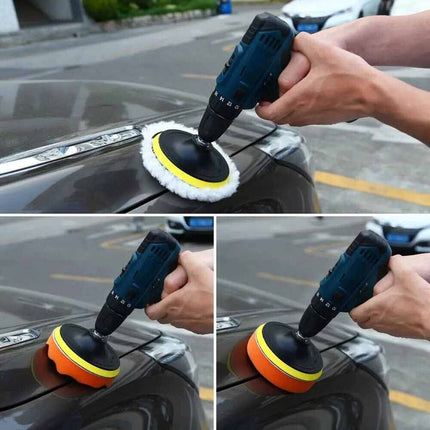 22Pcs Car Polishing Pads Kit - 5 Inch Buffing & Waxing Pads Set with Backing Plate for Drill/Polisher
