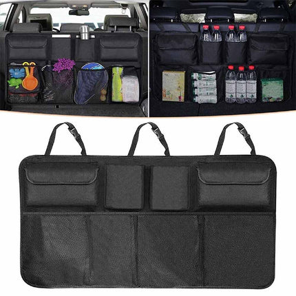 Car Back Seat Organizer with Tablet Pocket - 10-Pocket Hanging Storage for Toys, Books & Travel Essentials
