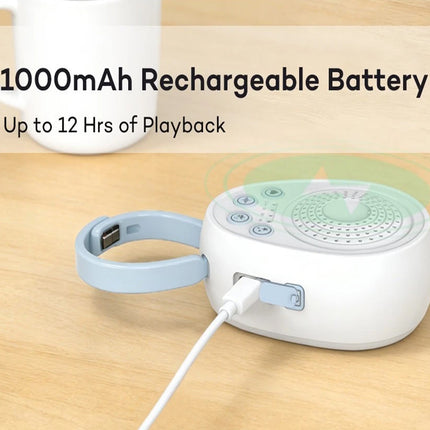 Portable Baby White Noise Sleep Sound Machine with Timer Child Lock USB-C