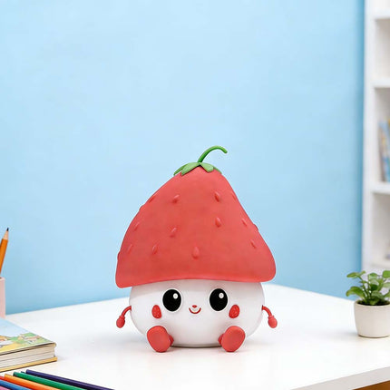 Strawberry Nightlight Wireless LED Bedroom Decor Cute Gift 11cm