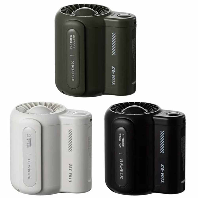 Wearable Cooling Fan - Rechargeable, 360° Airflow for Office, Sports & Travel