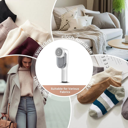 Electric Lint Remover Portable Fluff Shaver for Clothes Fabric Debobbler Fuzz Trimmer Rechargeable