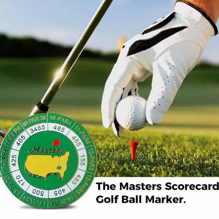 2024 Golf Tournament Scorecard Ball Marker Coin with Magnetic Hat Clip
