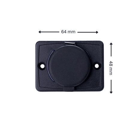 Flush Mount USB-C Charger for RV - 12V/24V PD QC Fast Wall Outlet for Caravan, Marine Boat