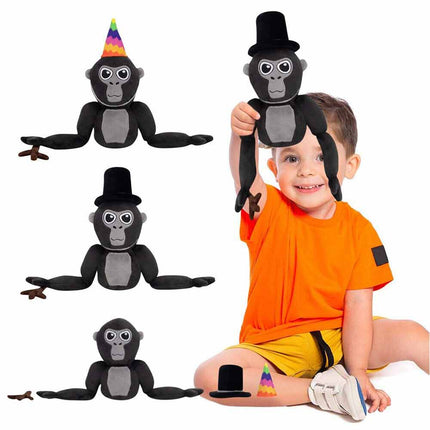 Short Plush Gorilla Monkey Stuffed Animal Toy Doll Gift for Kids