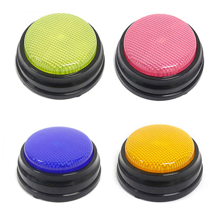 4X Recordable Talking Button Set for Dog Training & Communication