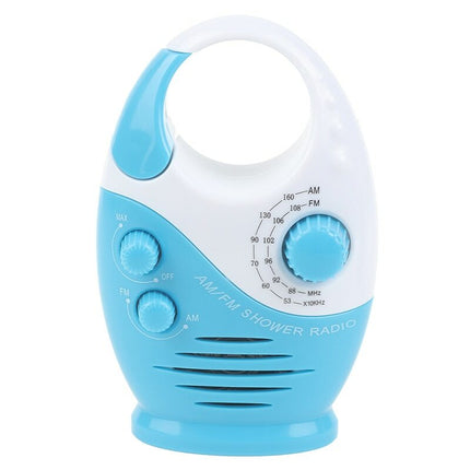 Waterproof Portable FM/AM Radio for Shower, Hanging in Bathroom