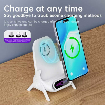 15W Fast Wireless Charger Stand Dock for iPhone Samsung & Android Phones