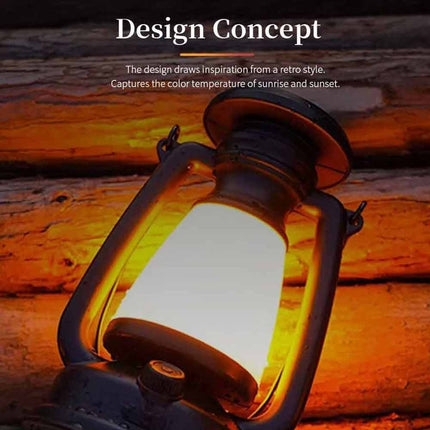 Solar & USB Rechargeable LED Camping Lantern for Tent Hiking Outdoor