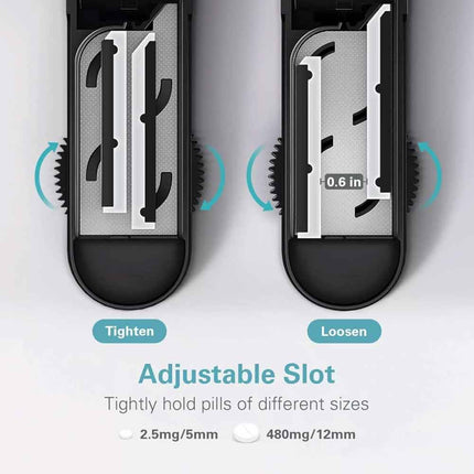 Adjustable Multi Pill Cutter for Small Tablets & Medication Splitter