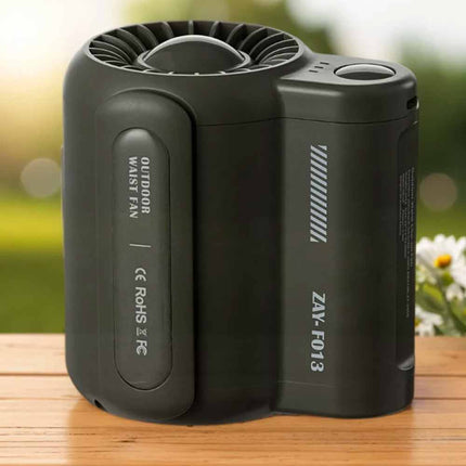 Wearable Cooling Fan - Rechargeable, 360° Airflow for Office, Sports & Travel
