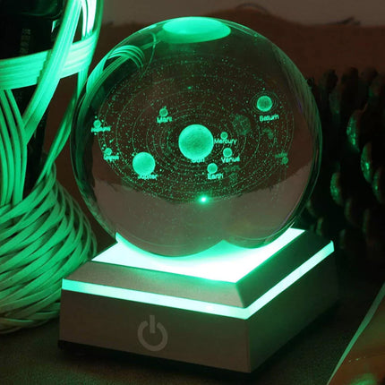 Square/Round 3D LED Light Base Stand for Crystal Art Glass Display