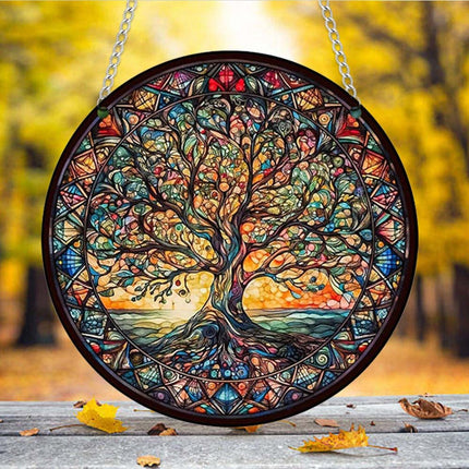 Tree of Life 3Pack Acrylic Hanging Wall Art – Indoor & Outdoor Garden Decor