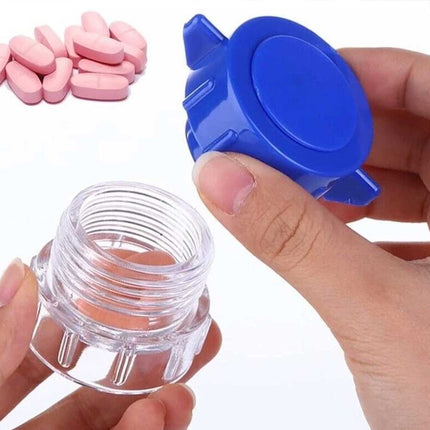 Pill Crusher Pulverizer & Splitter with Storage Box for Medicine Tablets