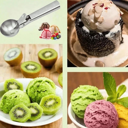 Multifunctional Stainless Steel 2-in-1 Ice Cream Scoop & Dessert Maker