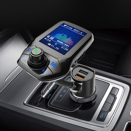 Bluetooth FM Transmitter for Car: Wireless MP3, Hands-Free Calling & Dual USB Charger (T43)