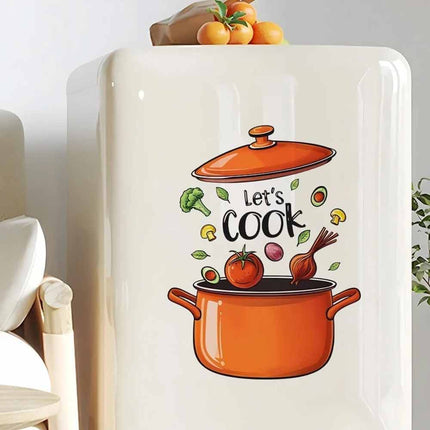 Cartoon Kitchen Wall Sticker Removable Self-Adhesive Vinyl Decor
