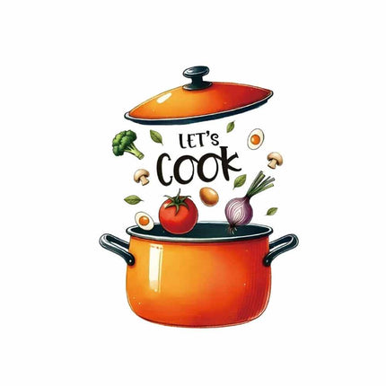 Cartoon Kitchen Wall Sticker Removable Self-Adhesive Vinyl Decor
