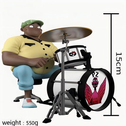 Rock Band Member Action Figures Collectible Music Toy Set