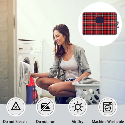 Electric Heated Throw Blanket, Fleece Warming Blanket with Timer & Washable Design