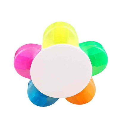 5-in-1 Flower Highlighter Multicolored Novelty Pen for Art & Craft