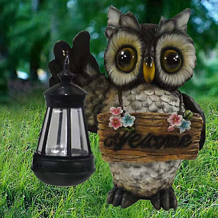 Solar Owl Garden Lamp – Patio & Indoor Welcome Decor Gift