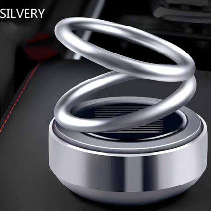 Solar Auto-Spin Car Air Freshener - Mini Aromatherapy Ornament, Portable Decor