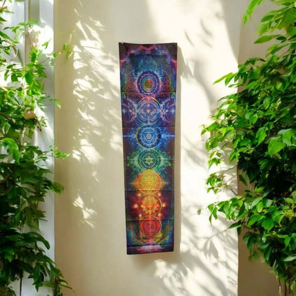 7 Chakra Wall Hanging 150cm – Meditation Tapestry, Yoga Decor, Reiki Spiritual Art