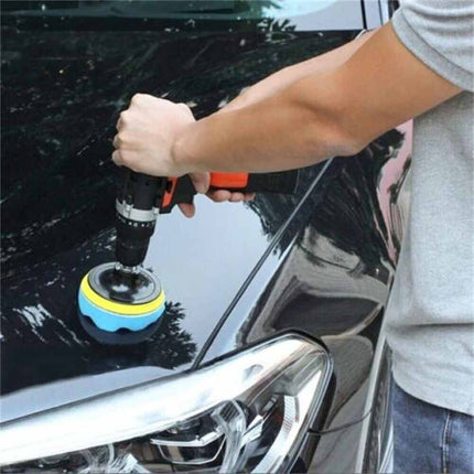 22Pcs Car Polishing Pads Kit - 5 Inch Buffing & Waxing Pads Set with Backing Plate for Drill/Polisher