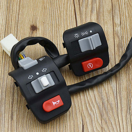 2X Motorcycle Handlebar Horn Turn Signal Light Controller Switch