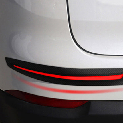 Universal 2PCS Carbon Fiber Bumper Corner Guards – Anti-Scratch Protection Film for Car