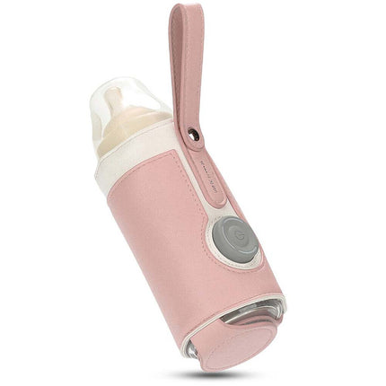 Adjustable USB Baby Bottle Warmer, Portable Travel Heater for Milk Pouch Bag
