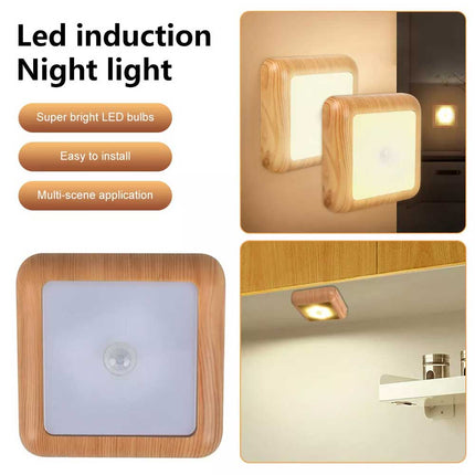 Battery 6LED Motion Sensor Night Light for Indoor Closet Cabinet Wall