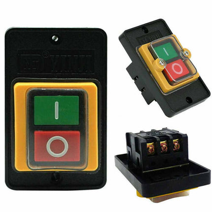 Waterproof On/Off Push Button Switch for Drill Press & Grinder