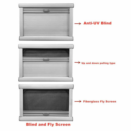 Universal RV Window Locking Handle with Strut - 300x700mm Push-Out Caravan Window Mechanism