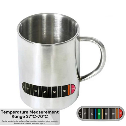 Temperature Strips Sticker for Coffee Latte Art Milk Jug (No Cup)