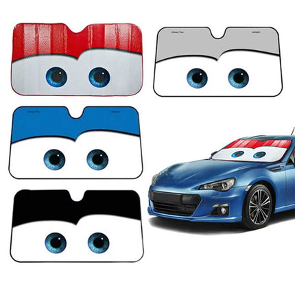 Cartoon Eye Sun Shade for SUV Front Windshield Auto Visor Cover