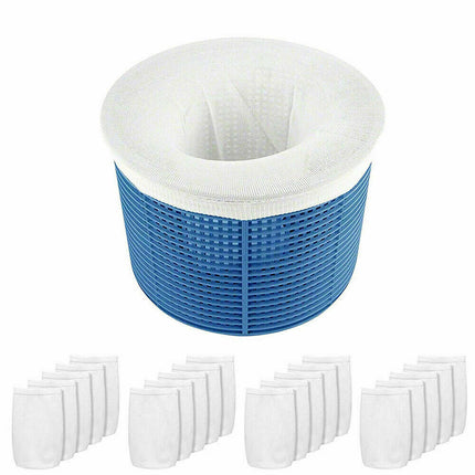 30/40/60 Pack Pool Skimmer Basket Screen Socks Fine Mesh Filter Savers
