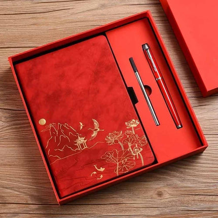 A5 Lined Notepad Journal Set with Gift Box for School Home & Diary Notes