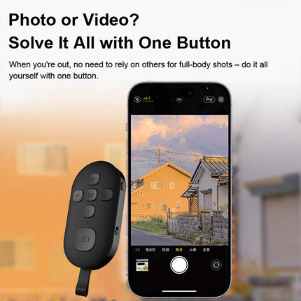 Universal Bluetooth Remote Control Shutter & Page Turner for Camera & Mobile