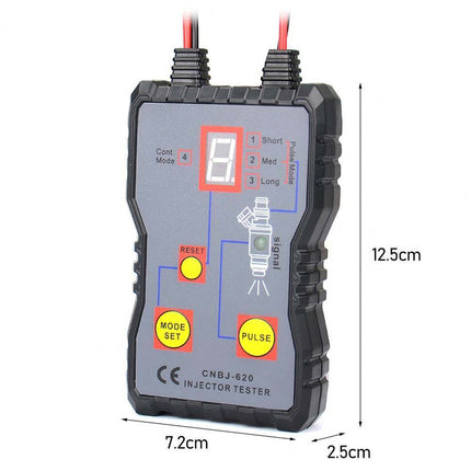 Universal Fuel Injector Tester Cleaner Tool Kit - 4 Pulse Mode Adapter for Car Truck Motorcycle
