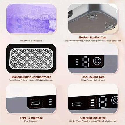 Rechargeable Ultrasonic Cleaner Machine for Watch Jewellery & Glasses