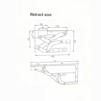 12V Electric Retractable Step for Caravan & RV - Aluminum Drop-Down Entry Step