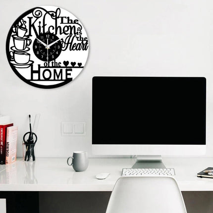 Elegant Vinyl Record Kitchen Wall Clock Abstract Art Home Gift