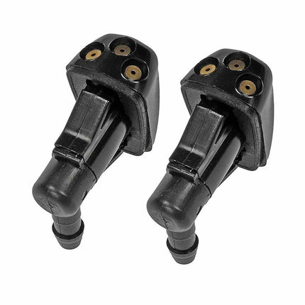 Universal Windshield Washer Nozzles (2-Pack) - Direct Replacement Front Wiper Jet Sprayers