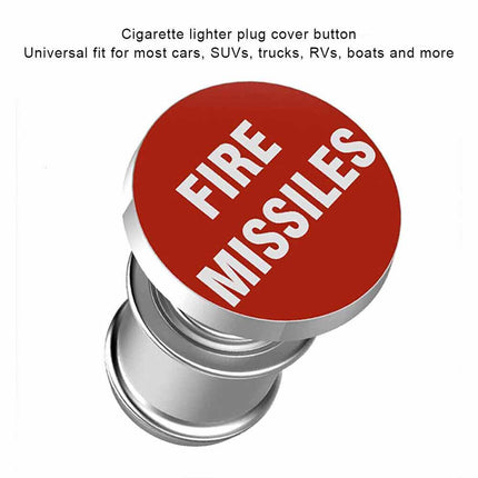 Red LED Missile Launch Cover – 12V Car Lighter Socket, Funny Ignition Switch & Auto Interior Decor
