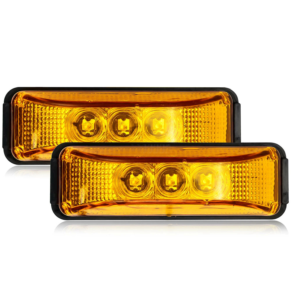 10X 12V-24V LED Clearance Marker Lights for Trucks, Trailers, Caravans, and Lorries